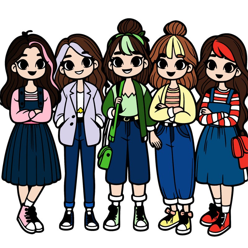 group of girls