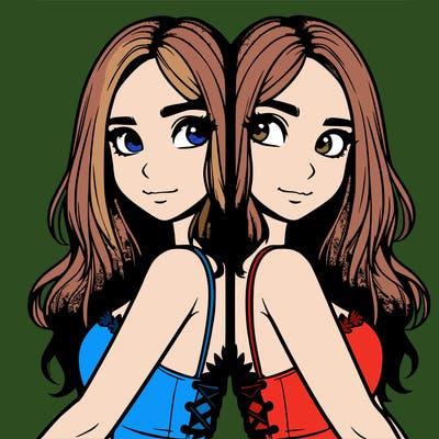 a realistic girl split