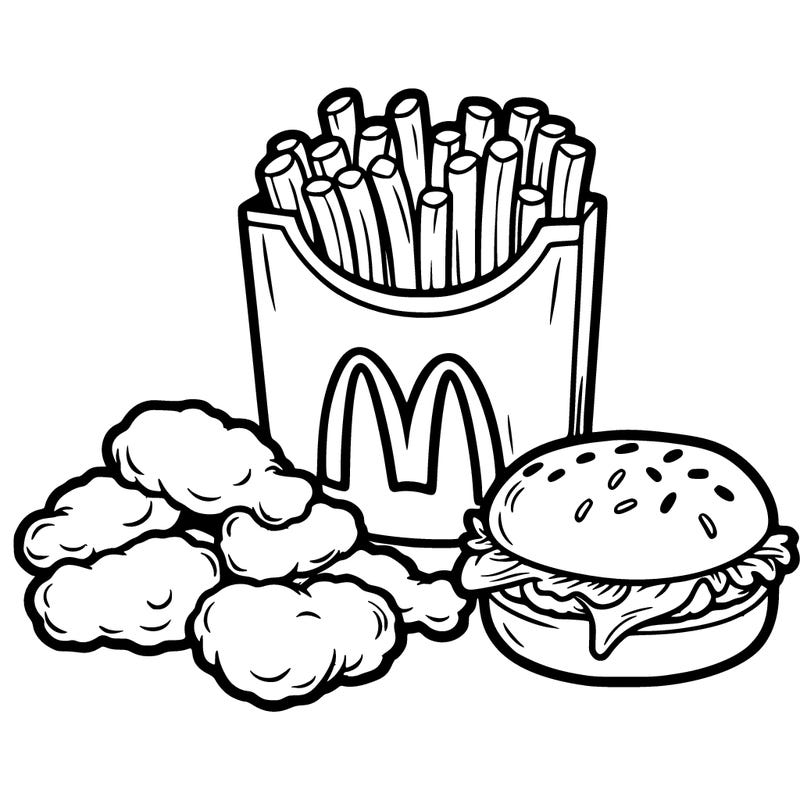 mcdonald's chicken nuggets and fries