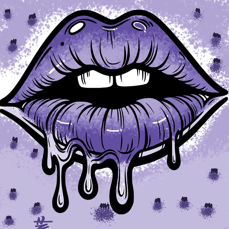 lips that look realistic and drip