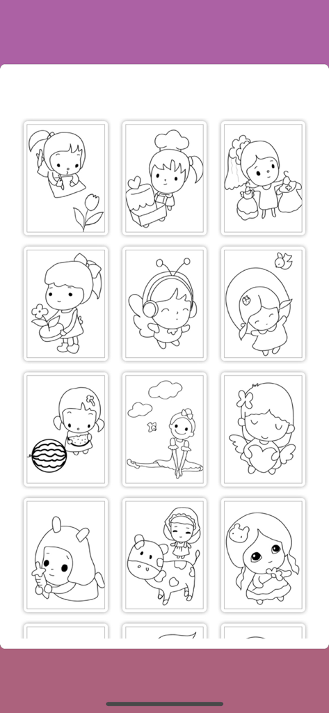 Bejoy Coloring: Sweet Doll - Selection of cute doll coloring pages for kids