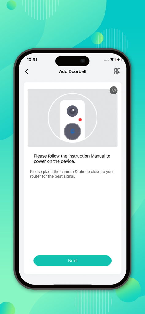 Morecam - Setting up a smart doorbell camera in the Morecam mobile application