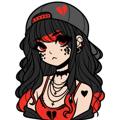 scene girl aesthetic