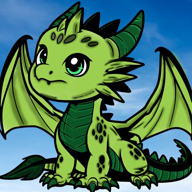 fierce baby night dragon
