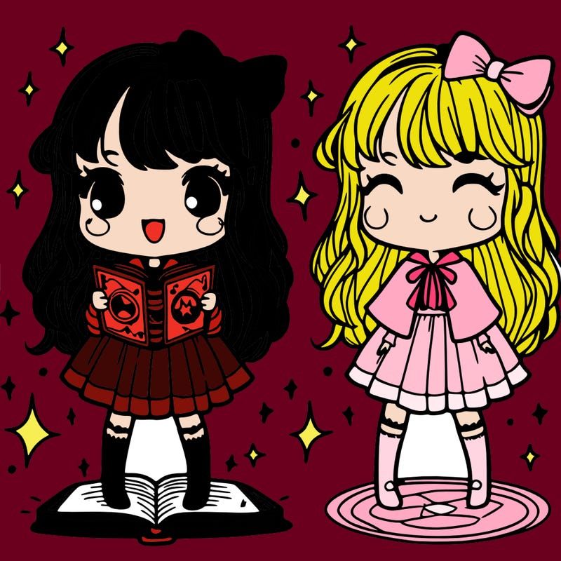 girl with a spell book