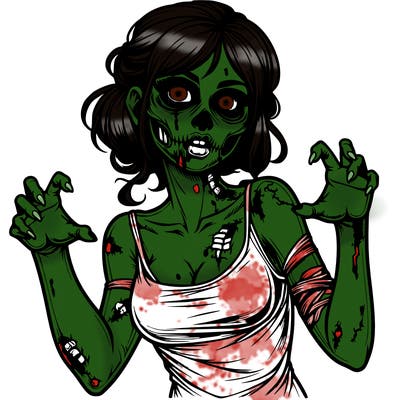 realistic zombie girl