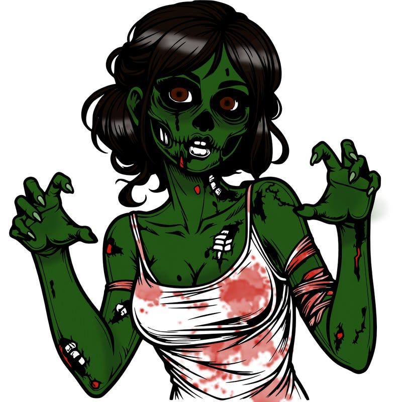 realistic zombie girl