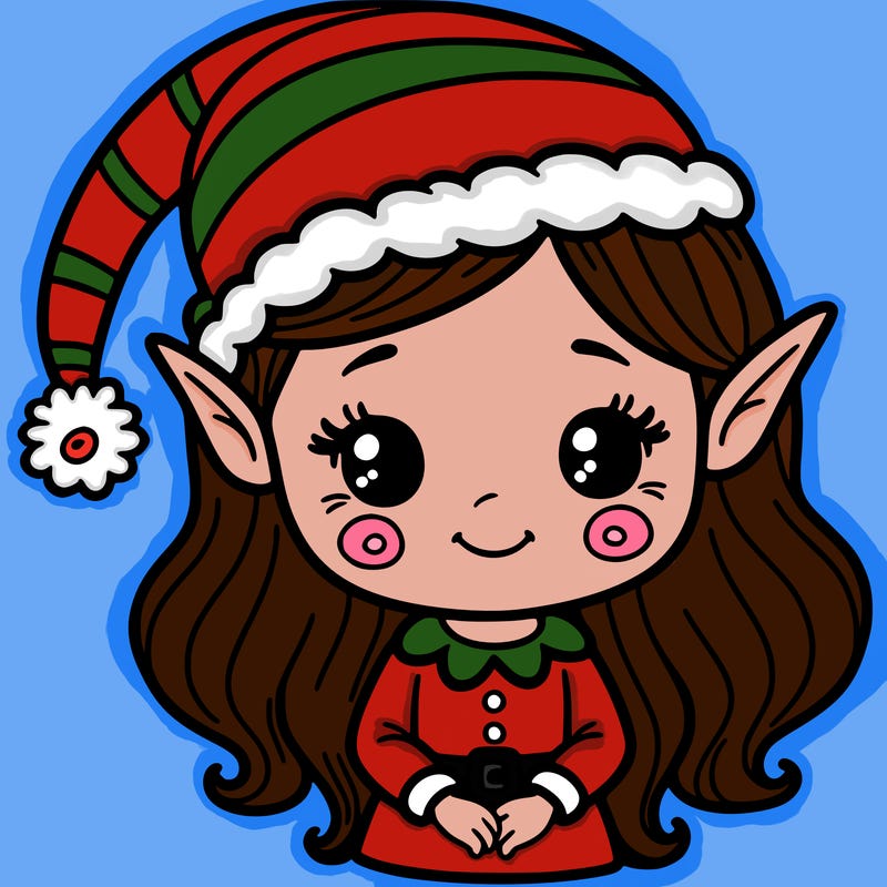 christmas elf girl