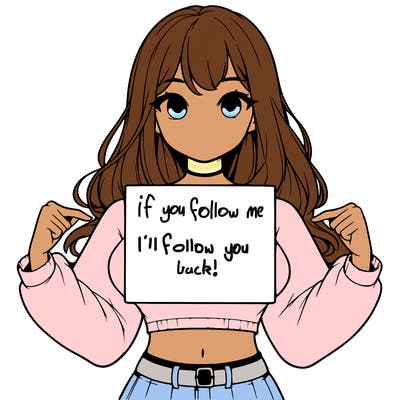 girl holding a blank sign in a long sleeve crop top