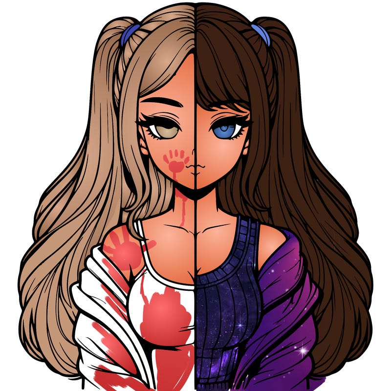 realistic girl split