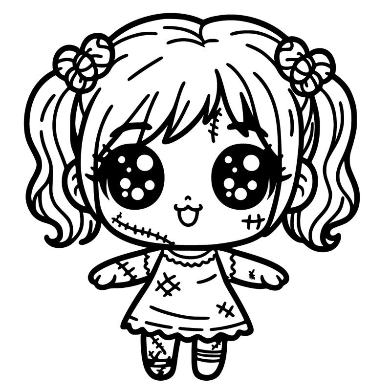 cute zombie little girl