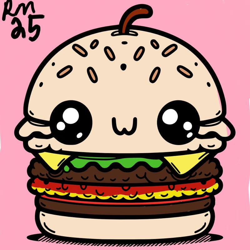 burger cute