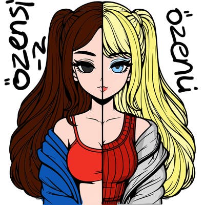 realistic girl split