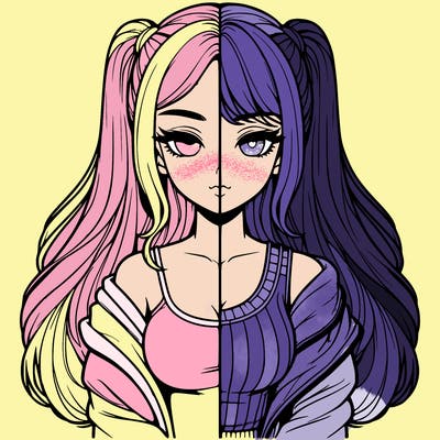 realistic girl split