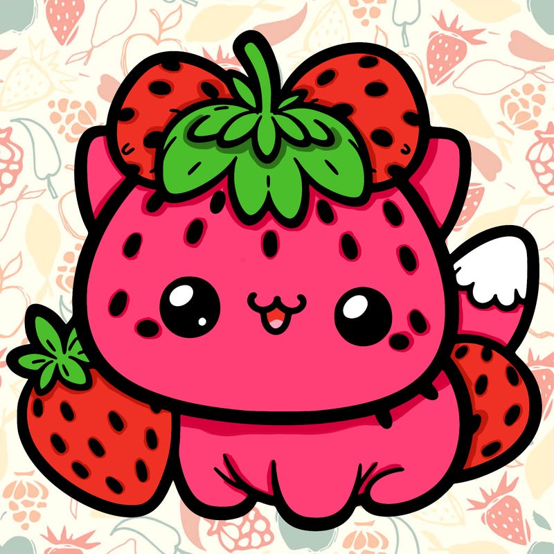 strawberry cat