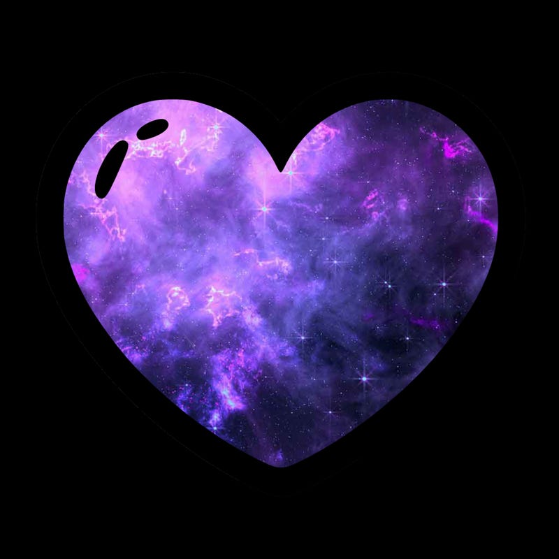a blank heart