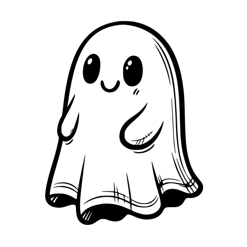 creepy but cute and ghost