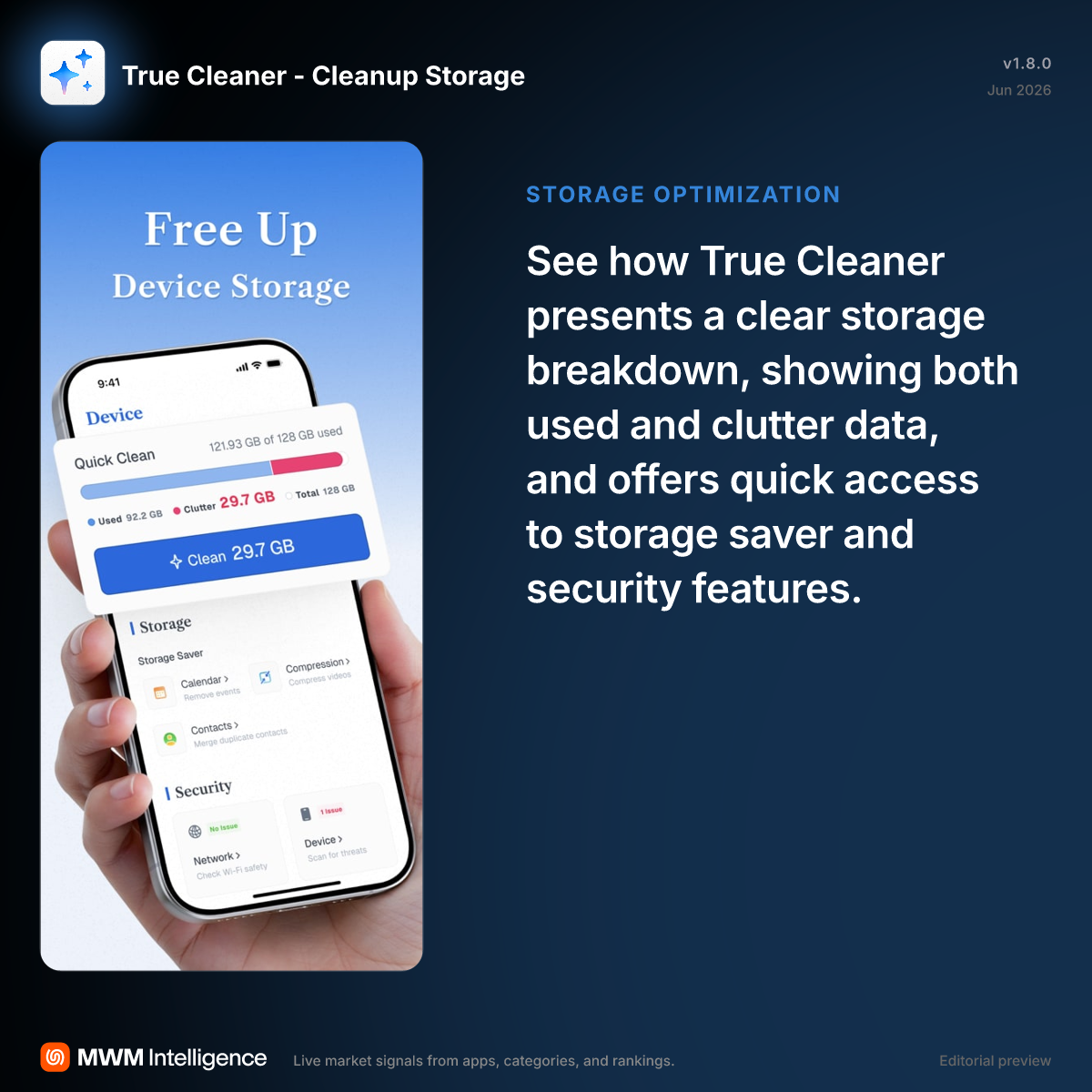 True Cleaner - Cleanup Storage - Utilities App | MWM