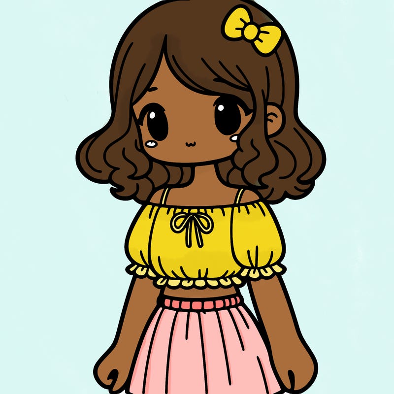 girl wearing a cute top