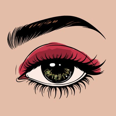 eye closed realistic