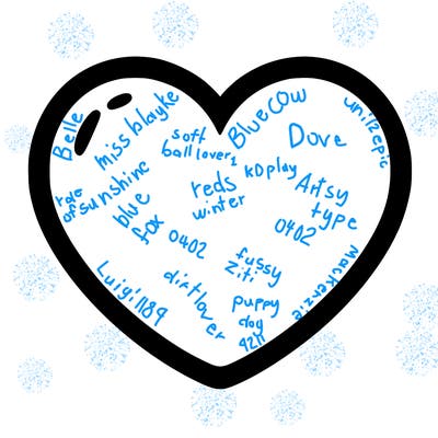 a blank heart