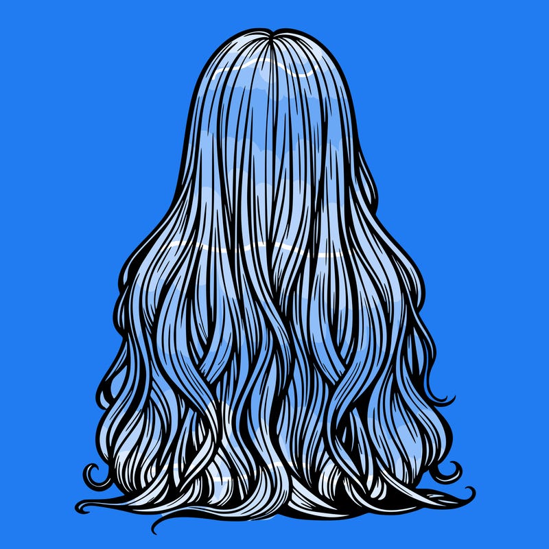 back view long hair