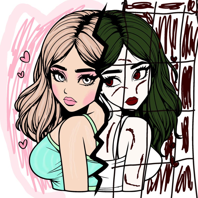 realistic girl split