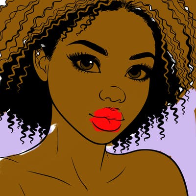 realistic black girl