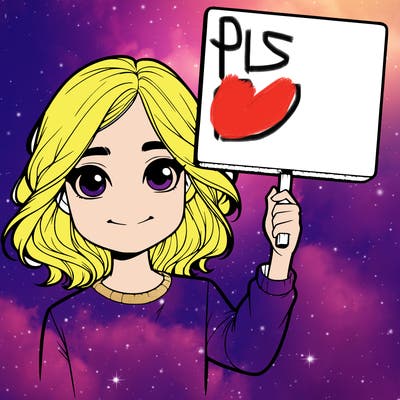 realistic girl holding up a sign