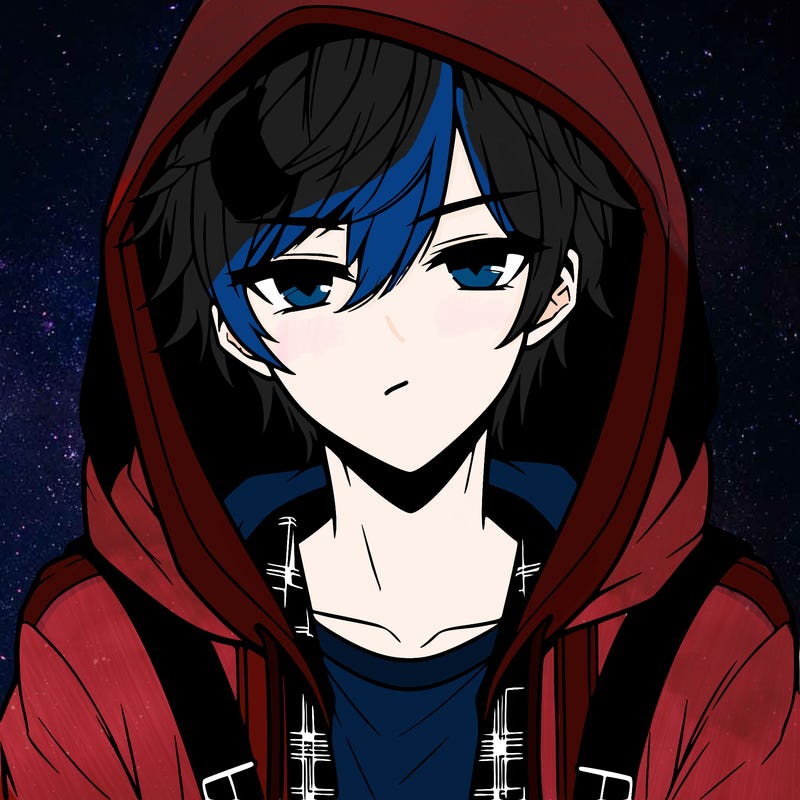 hot anime boy in hoodie