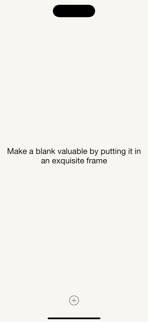 Oblique Strategies SE - Minimalist interface of Oblique Strategies SE app displaying a creative inspiration prompt