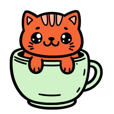 cat in a cup