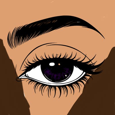eye closed realistic