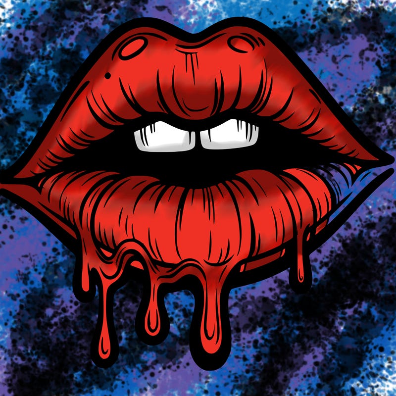 lips that look realistic and drip