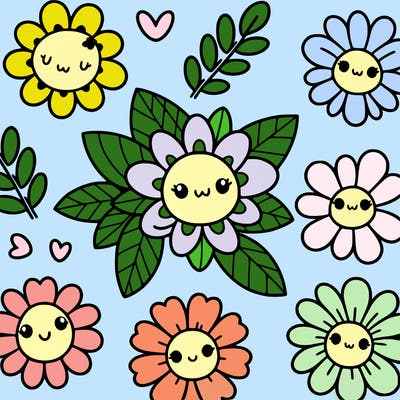 cute flower patterns
