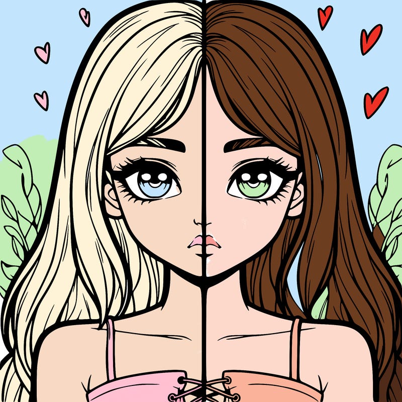 realistic girl split