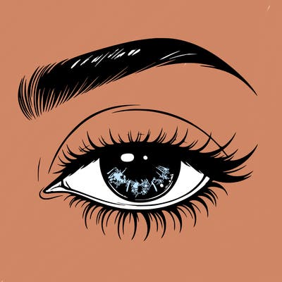 eye closed realistic