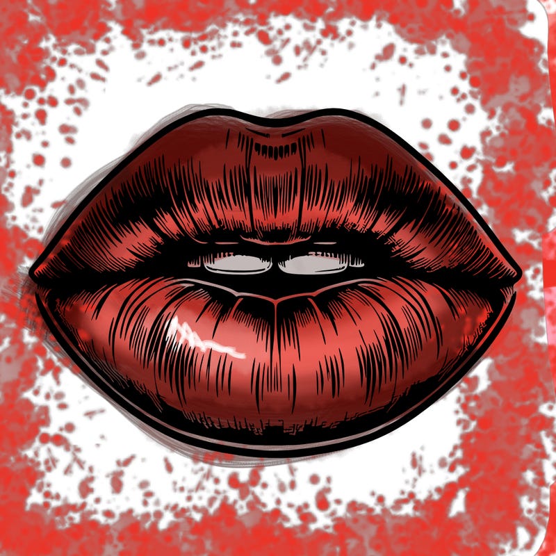 realistic mouth with lips