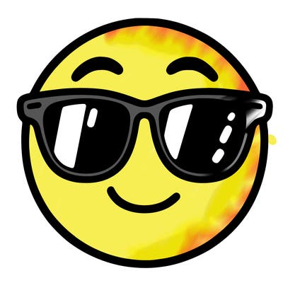 emoji with sunglasses