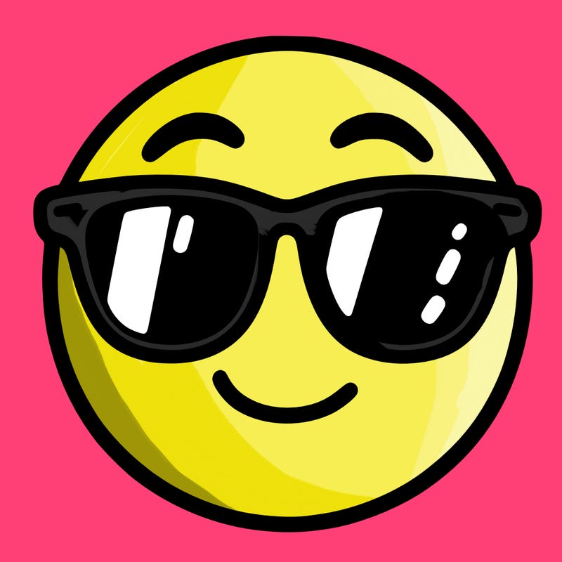 emoji with sunglasses