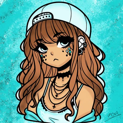 scene girl aesthetic