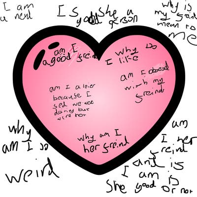 a blank heart