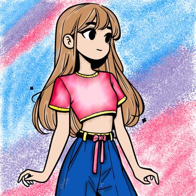 girl in a cute crop top