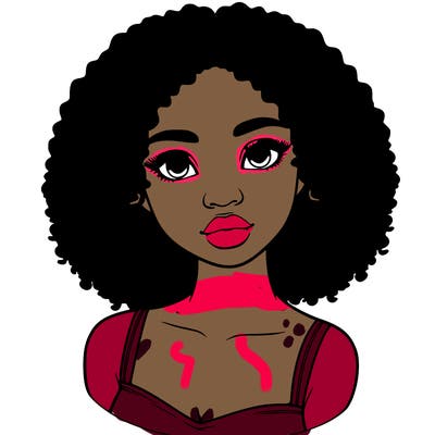 realistic black girl