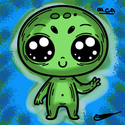 alien cute