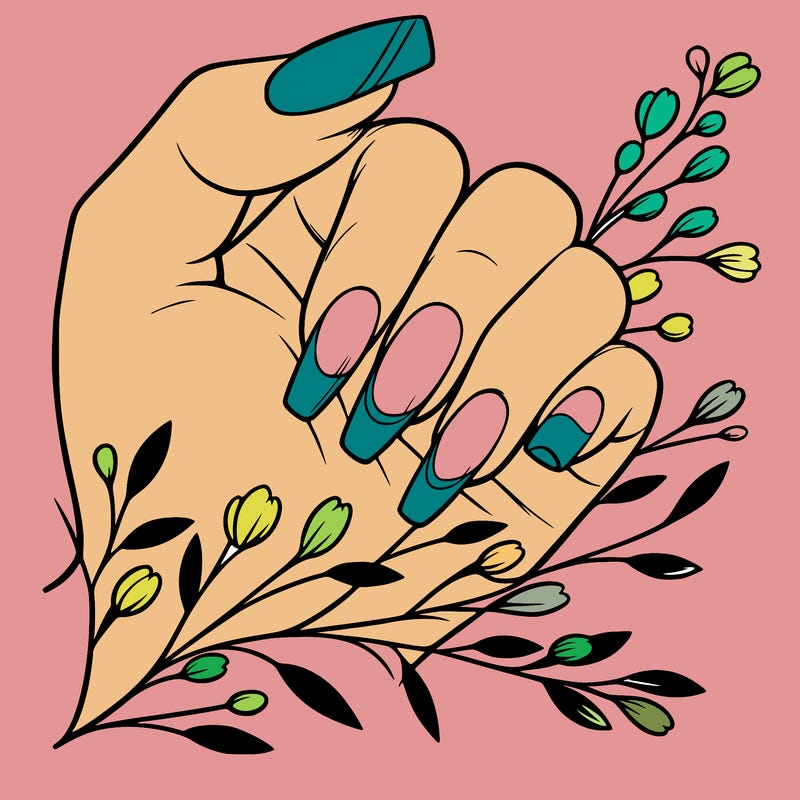 nails with french tip