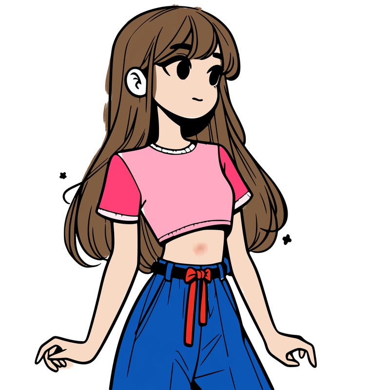 girl in a cute crop top