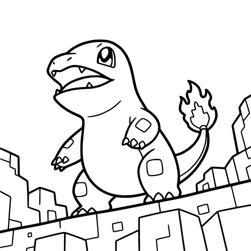 charmander pixel art