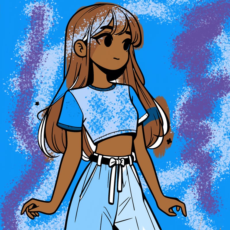 girl in a cute crop top