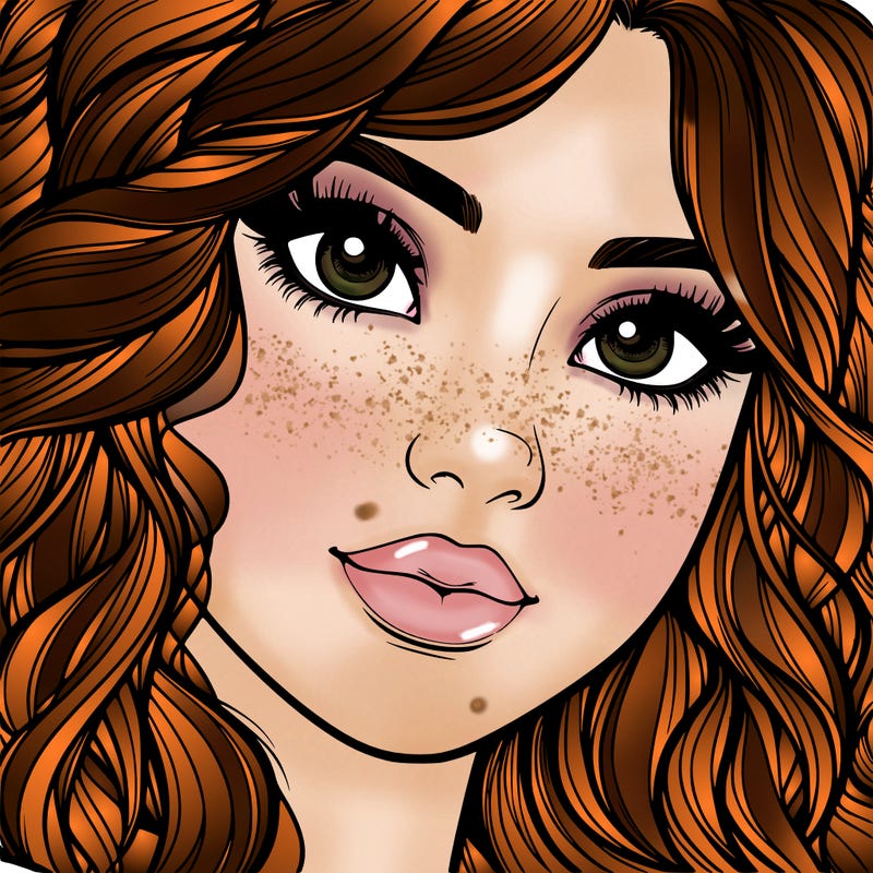 beautiful realistic girl close up to the camera with wavy hair,